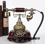 包邮仿古旋转盘欧式复古电话机 家用座机古董老式创意时尚礼品