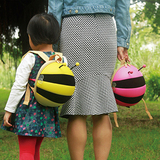 【天天特价】蜜蜂双肩包2-6岁幼儿园小书包 可爱男女宝宝蘑菇背包