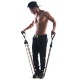 拉力绳健身男套装腹肌力量训练脚蹬门上弹力绳健身器材家用拉力器