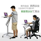 升降笔记本电脑桌站立式可移动升降台家用懒人床边办公桌写字书桌