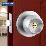 荣力斯 门锁 欧式不锈钢加厚 球形锁 室内卧室门锁 球锁铜芯