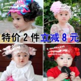 新款特价宝宝发带韩版儿童假发婴幼儿发带头饰花朵周岁0-1-2-3岁