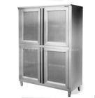 商用不锈钢大容量碗柜 储物柜 食品柜 厨房储藏柜 保洁柜四门立柜