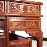 仿古红木家具实木书桌书柜组合花梨木办公桌电脑桌大班台写字书桌