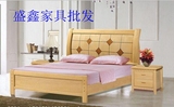 实木床 双人床 单人床 1.2米 1.5米 1.8米 环保家具 出租房家具