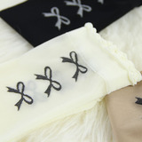 日本tutuanna天鹅绒短筒丝袜女白色对对袜超薄透明短袜隐形女袜子