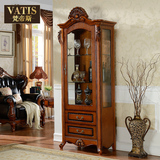 梵帝斯家具 美式实木酒柜角柜展示柜置物柜木柜酒柜转角柜