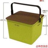 炫彩多功能钓鱼桶凳塑料方形收纳凳桶储物桶加厚小方桶水桶