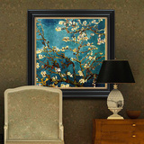 杏花美式欧式客厅沙发背景墙画有框画挂画壁画卧室书房玄关装饰画