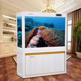 闽江鱼缸水族箱中型超白玻璃1.5米生态鱼缸欧式鱼缸鞋柜底部过滤