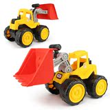 土机卡车宝宝儿童玩具车模型耐摔沙滩大号工程车铲车挖沙挖掘机推
