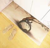 垫防滑地毯新品宫崎骏龙猫地垫厨房长条吸水门垫法莱绒加厚脚