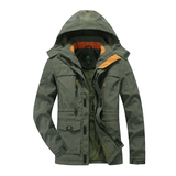 AFS JEEP防风衣男士外套春季2016新款中长款秋装户外薄款冲锋夹克