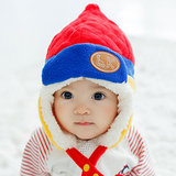 儿童帽子韩版新款冬季加绒婴儿童护耳帽子男女宝宝尖角雷锋帽