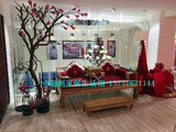 中式明清古典红木家具纯色亚麻刺绣婚庆罗汉床垫飘窗垫沙发垫椅垫