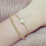 日本changmee同款 梨花最爱手链 一颗正圆珍珠的经典 满包邮