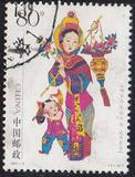 2005-4 杨家埠木版年画邮票 旧1枚【实物】