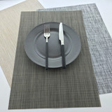 餐垫欧式日式PVC隔热垫餐桌垫盘垫碗垫西餐垫水洗黑棕米灰色高档