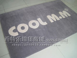 灰色门垫脚垫品牌服装店铺地毯定制手工logo地毯定做公司广告地毯