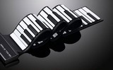 厚专业版折叠便携式电子软钢琴MIDI键盘迷你手卷钢琴88键加