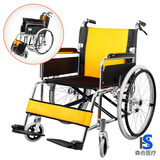 老人轮椅旅行代便携式折叠轻便轮椅车可孚逸巧铝合金残疾人手推车
