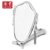 公主手柄镜 韩式复古台式化妆镜 可折叠小镜子随身便携梳妆镜米卡