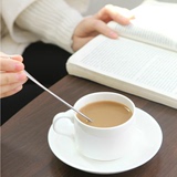 韩国创意不锈钢长柄勺子 办公室咖啡勺搅拌勺 长汤勺