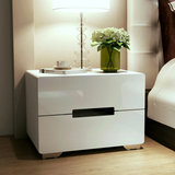 床头柜 简约 现代 白色 储藏柜 钢琴烤漆 宜家卧室整装特价包邮