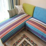布艺沙发套子/巾 沙发垫子 坐垫 欧式外贸 纯棉 条纹系列
