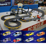 松宝Carrera式遥控轨道赛车双人电动手摇竞速路轨小汽车儿童玩具