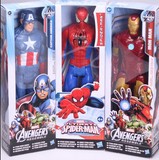 复仇者联盟玩偶钢铁侠美国队长蜘蛛人偶手办模型可动公仔礼物包邮