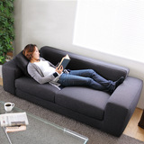 简约现代日式沙发小户型双人沙发 北欧宜家布艺沙发客厅组合家具