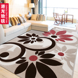 北欧美式抽象地毯卧室床边长方形满铺客厅沙发茶几垫简约现代家用