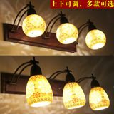 中式景德镇陶瓷LED镜前灯卧室书房客厅摇臂灯洗漱间梳妆台壁灯
