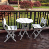 实木户外庭院休闲桌椅组合桦木阳台咖啡桌椅套装简约时尚可折叠