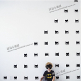 定制ins爆款宝宝儿童房黑色进口PVC蝙蝠侠墙贴欧美装饰背景墙贴纸