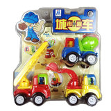 益智飞翔宝宝惯性车玩具 卡通耐摔工程车玩具车惯性儿童玩具套装