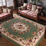 博尼亚欧式客厅茶几地毯羊毛质感手工剪花加密加厚美式水洗地毯垫