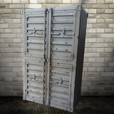 鞋柜 LOFT美式复古工业风创意集装箱储物柜做旧边柜收纳柜个性柜