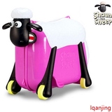 小羊肖恩儿童旅行箱可坐骑行拉杆箱登机包拖箱儿童行李箱玩具礼物