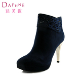 Daphne/达芙妮 女鞋 秋冬细跟靴子高跟短靴