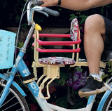 减震可折叠电动车自行车后置宝宝椅儿童座椅婴儿安全座椅可带雨棚
