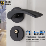 鹰盾  现代简约室内门锁 欧式卧室太空铝分体锁具把手TKL-3190