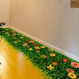 3D立体墙贴仿真草地田园清新客厅卧室走廊贴纸贴画房间地板装饰品