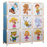 韩天阁儿童收纳柜木质 储物柜实木宝宝衣柜 婴儿衣物玩具置物柜