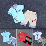 童装男童夏装2016新款婴幼儿童女宝宝1-2岁3-4POLO衫休闲运动套装