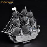 3D立体全金属拼图DIY模型l黑珍珠海盗船拼装益智玩具成人模型拼图