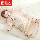 南极人婴儿睡袋冬季蘑菇纯棉宝宝睡袋儿童防踢被春秋薄款加厚睡袋