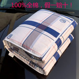 小号100%纯棉抱枕被被子两用靠垫被大号汽车用折叠空调被靠枕夏被