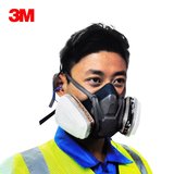 包邮正品 3M6502硅胶防毒面具防尘面具防护喷漆专用面罩防毒口罩
